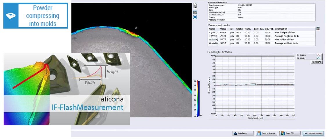 毛邊檢測（Flash measurement）